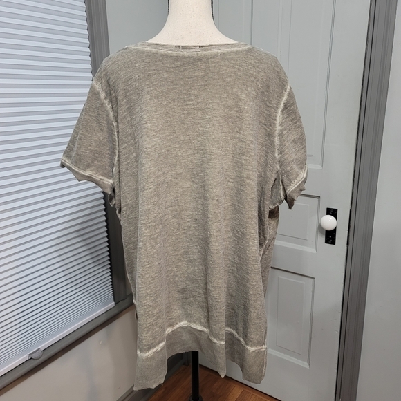 ✨ LANE Bryant Embroidered Mesh Ruffled Sleeve Top - Picture 4 of 5